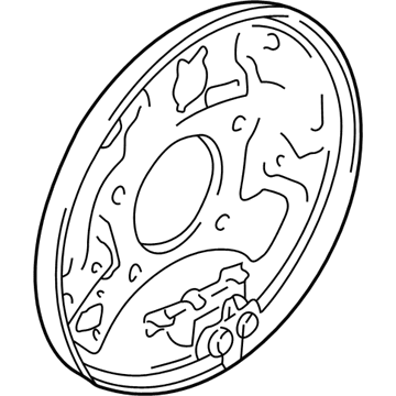 Pontiac Vibe Brake Backing Plate - 88971165