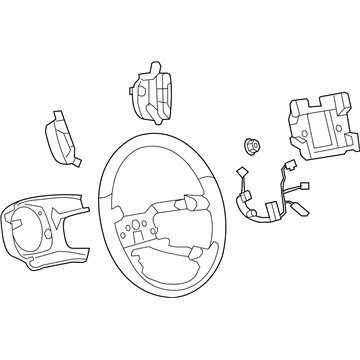 2008 Buick LaCrosse Steering Wheel - 25870768