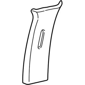 GM 15075429 Lock Pillar Trim, Center Upper Passenger Side GM 15075429 Lock Pillar Trim, Center Upper Passenger Side