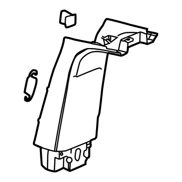 GM 85537989 Upper Center Pillar Trim, Jet Black, Driver Side GM 85537989 Upper Center Pillar Trim, Jet Black, Driver Side