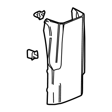 GM 85151363 Lower Center Pillar Trim, Inner Driver Side