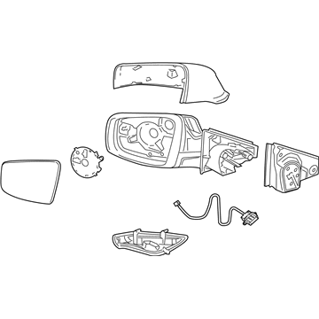 2016 Buick LaCrosse Side View Mirrors - 22901583