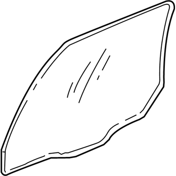 GM 25632480 Door Glass, Rear Passenger Side GM 25632480 Door Glass, Rear Passenger Side