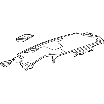 Cadillac CT6 Dash Panel Vent Portion Covers - 84601634