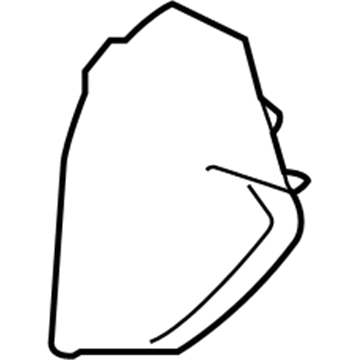 GM 84009797 Side Cover, Black, Driver Side