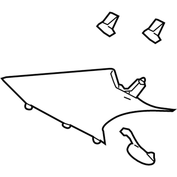 Pontiac 15296488 Upper Quarter Trim