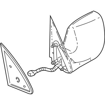 GMC Sierra 2500 Side View Mirrors - 15172250