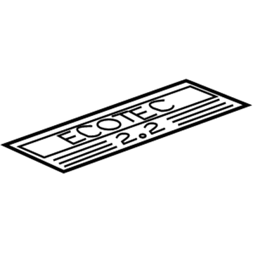 GM 12577472 Info Label
