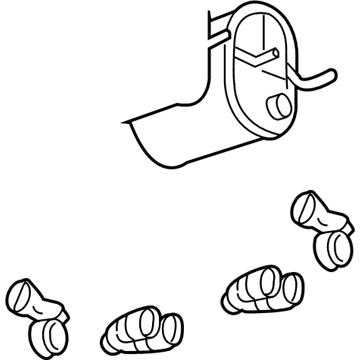 2011 Chevy Corvette Muffler - 15869376