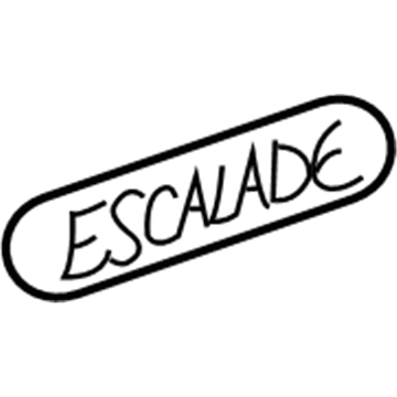 Cadillac 15162148 Nameplate