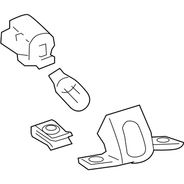 GM 22799748 License Lamp, Rear GM 22799748 License Lamp, Rear