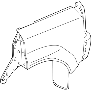 GM 12499774 Mud Guard, Black