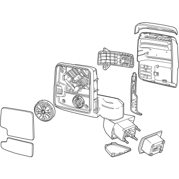 GMC Sierra 1500 Side View Mirrors - 84994412