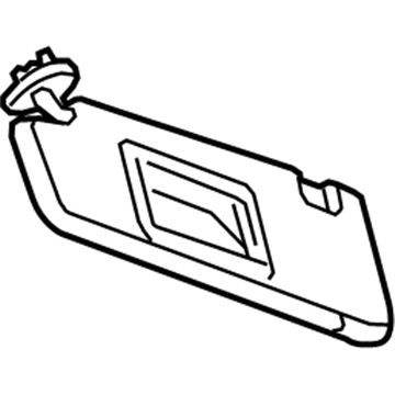 GM 42481827 Sunshade, Driver Side