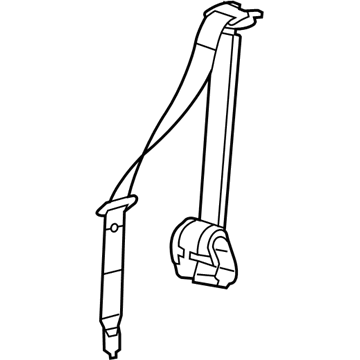 2007 Chevy Malibu Seat Belt - 89026461