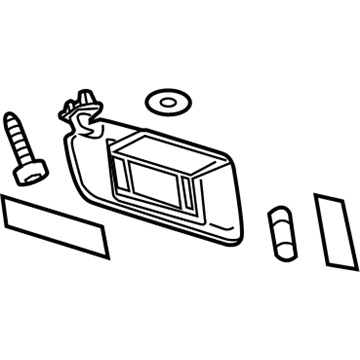 Cadillac 23442268 Sunvisor