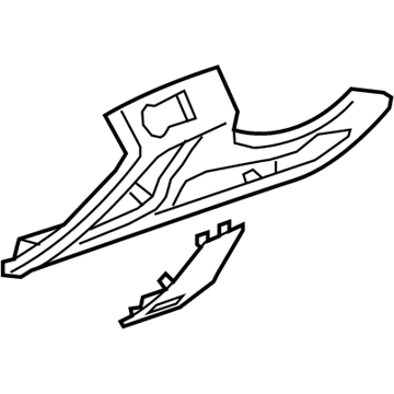 GM 42439777 Lower Column Cover, Black