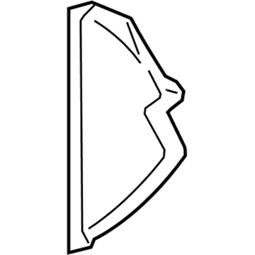 GM 42540285 Side Cover, Black, Driver Side GM 42540285 Side Cover, Black, Driver Side