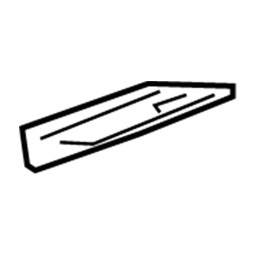 GM 22722477 Lower Baffle, Center Passenger Side