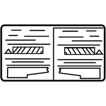 Pontiac 96839961 A/C Label