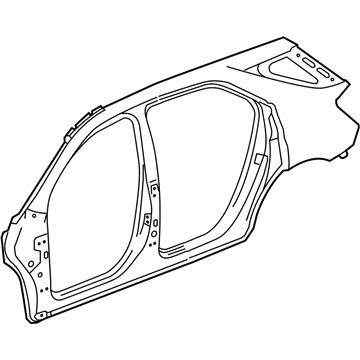 GM 23218869 Uniside Panel, Rear Driver Side