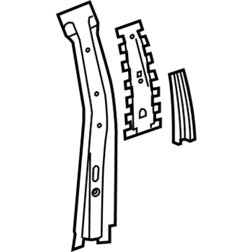 GM 20907209 Inner Center Pillar, Driver Side