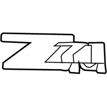 GM 25798300 Decal, Outer GM 25798300 Decal, Outer