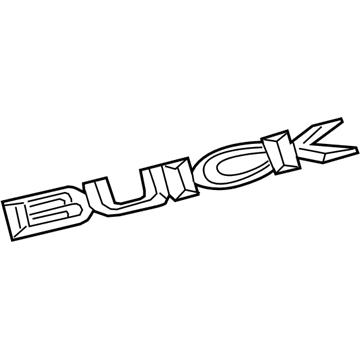 Buick 39123812 Nameplate