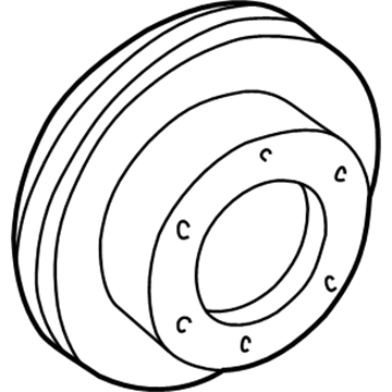 GMC K3500 Brake Disc - 12549136