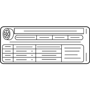 Buick 42707857 Tire Info Label