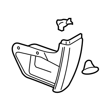 GM 84621835 Protector, Black, Rear Driver Side