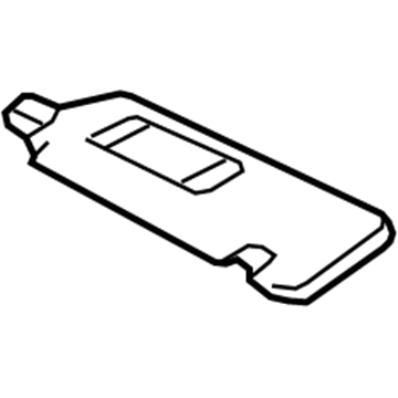 GM 19184639 Sunvisor, Gray, Driver Side