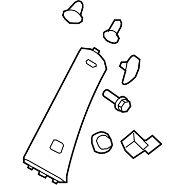 GM 20962796 Windshield Pillar Trim, Driver Side