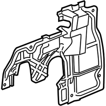 Cadillac Fender Splash Shield - 23181660