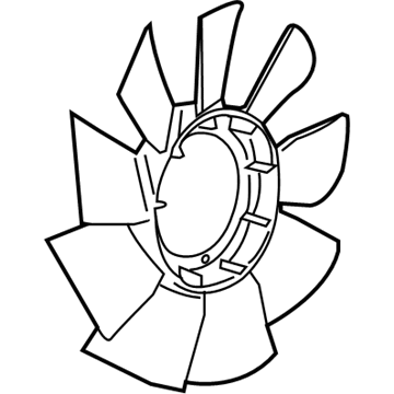 Chevy Express 2500 A/C Condenser Fan - 22970073