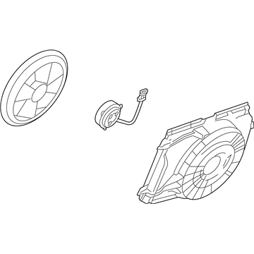 Cadillac XLR Radiator fan - 15842814