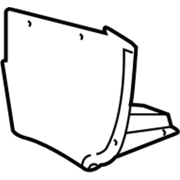 Cadillac XLR Fender Splash Shield - 10341340