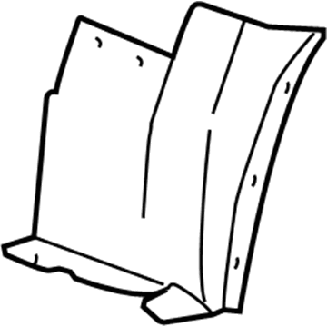 Cadillac XLR Fender Splash Shield - 15284659