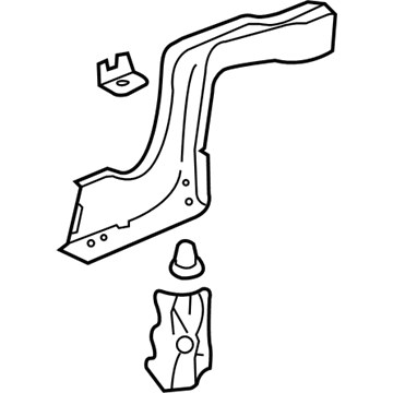GM 19206662 Rear Rail Assembly, Passenger Side GM 19206662 Rear Rail Assembly, Passenger Side