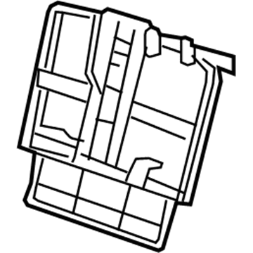 Saturn 96839567 Seat Back Frame