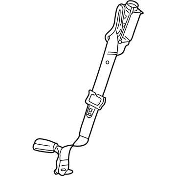 Saturn 22711833 Center Seat Belt