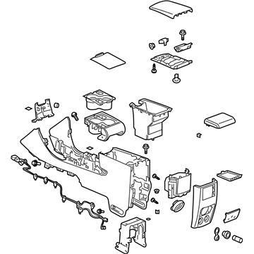 Cadillac SRX Center Console Base - 25809201