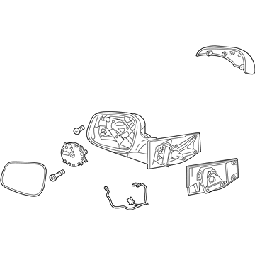 2015 Chevy Spark Side View Mirrors - 95260961