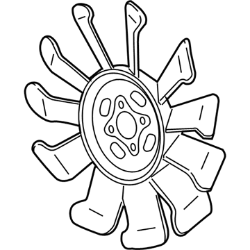 Chevy Silverado 3500 A/C Condenser Fan - 15102144