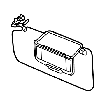 GM 42680570 Sunvisor, Gray, Driver Side GM 42680570 Sunvisor, Gray, Driver Side