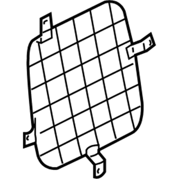 GM 19318017 Screen, Rear Driver Side GM 19318017 Screen, Rear Driver Side