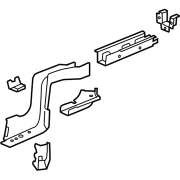 GM 19120704 Rear Rail Assembly, Driver Side