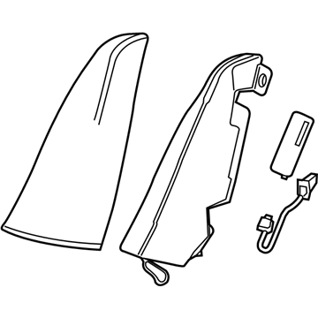 GM 39155952 Bolster, Beige, Rear GM 39155952 Bolster, Beige, Rear