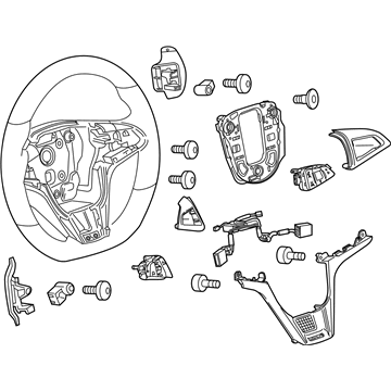 2012 Chevy Camaro Steering Wheel - 22896552