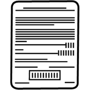 GMC 10443718 Info Label